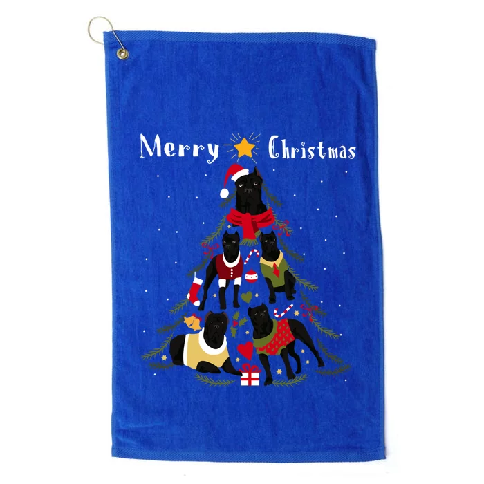 Cane Corso Christmas Tree Xmas Dog Lover Gift Platinum Collection Golf Towel