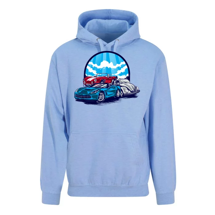 Corvette Classic Cars Unisex Surf Hoodie