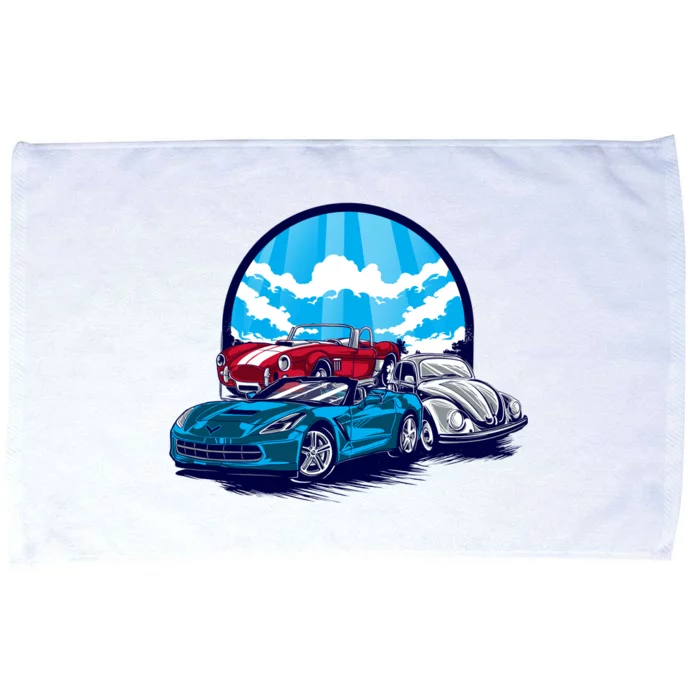 Corvette Classic Cars Microfiber Hand Towel