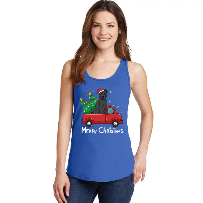 Cane Corso Christmas Truck Tree Mom Dad Dog Xmas Gift Ladies Essential Tank