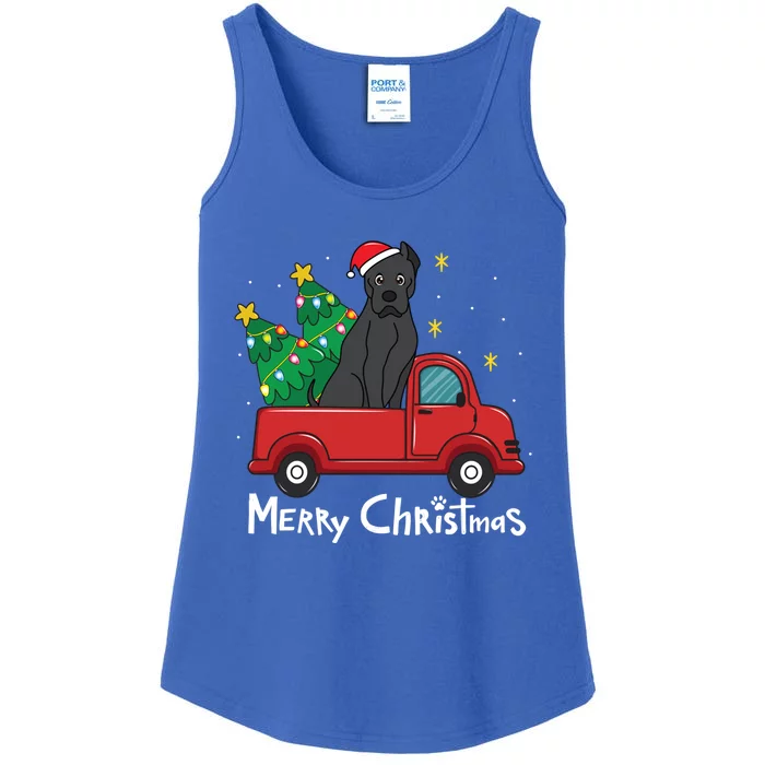 Cane Corso Christmas Truck Tree Mom Dad Dog Xmas Gift Ladies Essential Tank