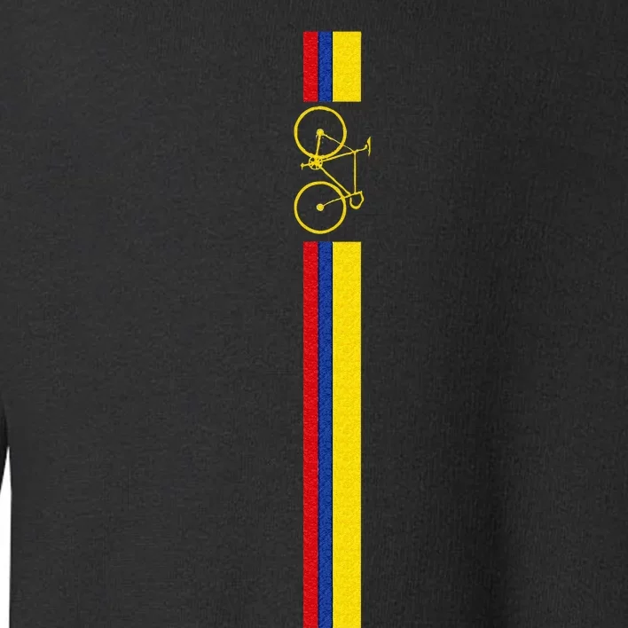 Colombian Cycling Colombia Flag Cyclist Bicycle Gift Toddler Sweatshirt