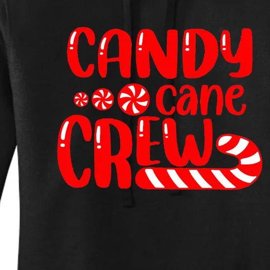 Candy Cane Crew Matching Family Group Candy Lover Pajamas Women's Pullover Hoodie