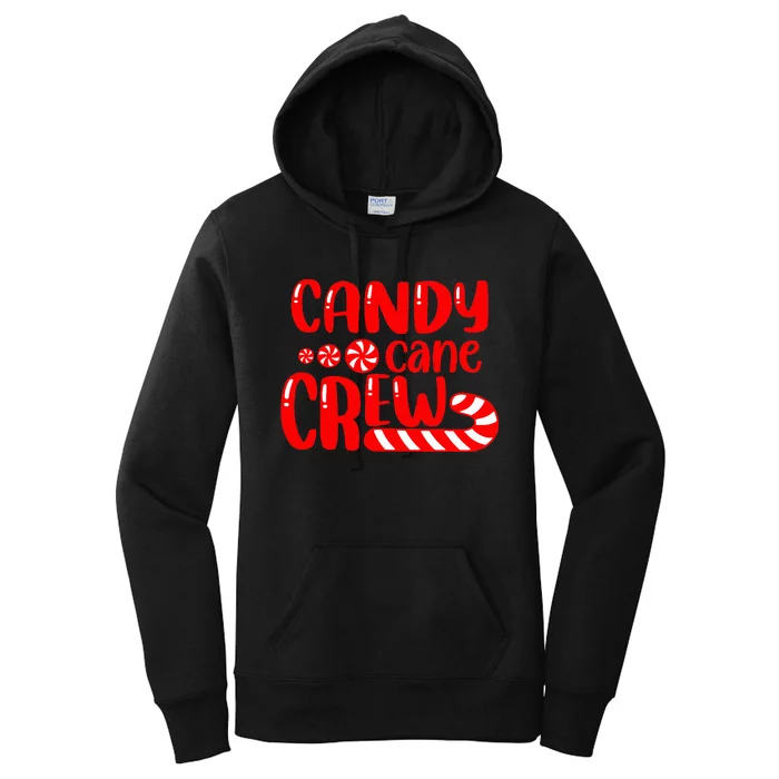 Candy Cane Crew Matching Family Group Candy Lover Pajamas Women's Pullover Hoodie