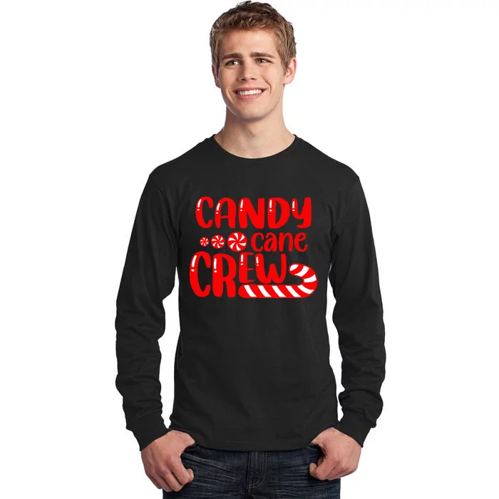 Candy Cane Crew Matching Family Group Candy Lover Pajamas Tall Long Sleeve T-Shirt