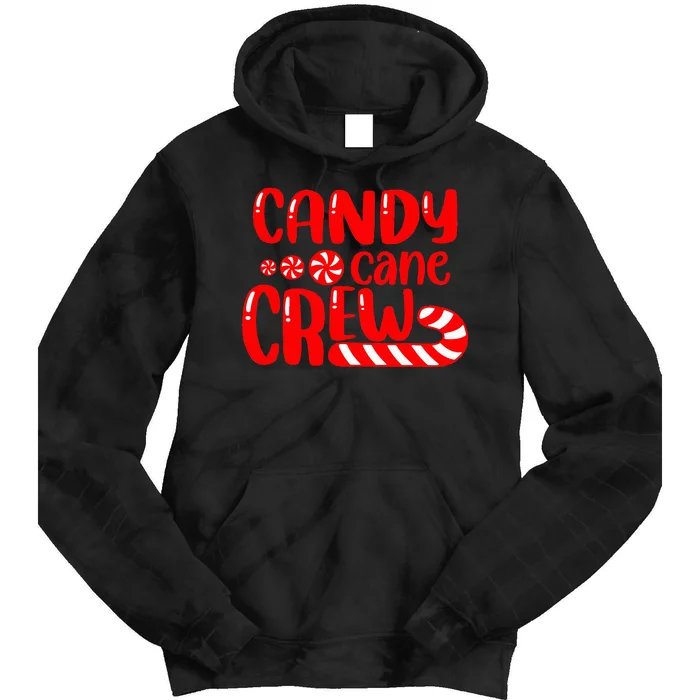 Candy Cane Crew Matching Family Group Candy Lover Pajamas Tie Dye Hoodie