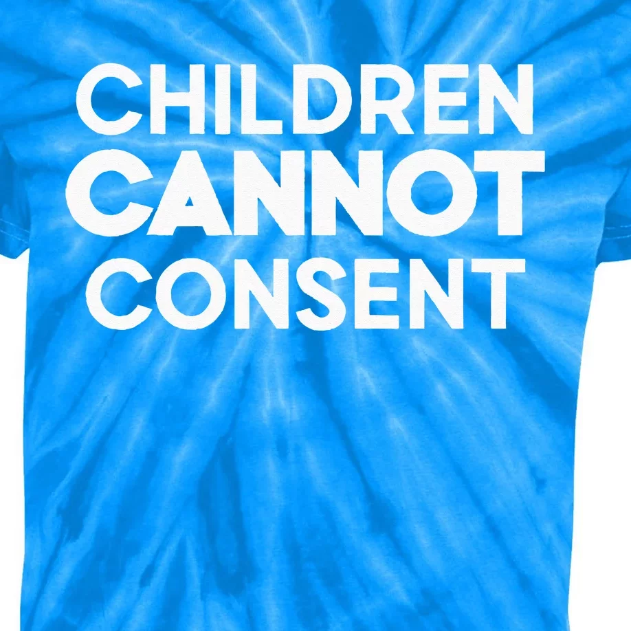 Children Cannot Consent Kids Tie-Dye T-Shirt