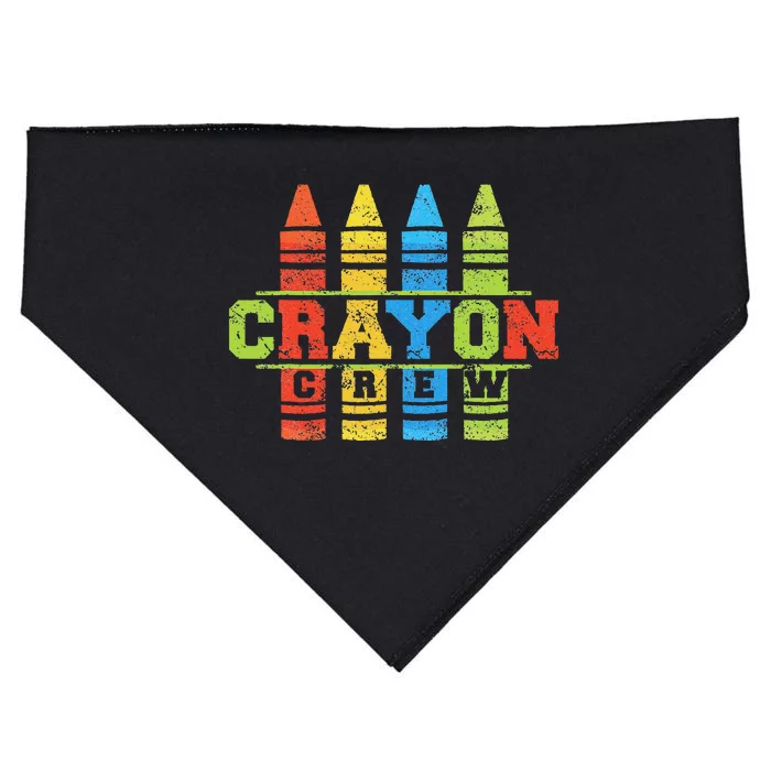 Cray Colors Child Art Funny Crayon Crew USA-Made Doggie Bandana