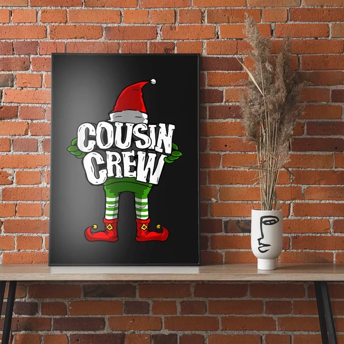 Cousin Crew Christmas Elf Matching Family Poster