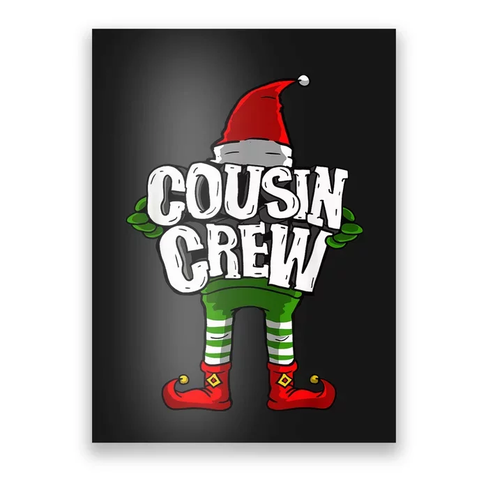 Cousin Crew Christmas Elf Matching Family Poster