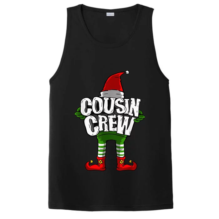 Cousin Crew Christmas Elf Matching Family Performance Tank