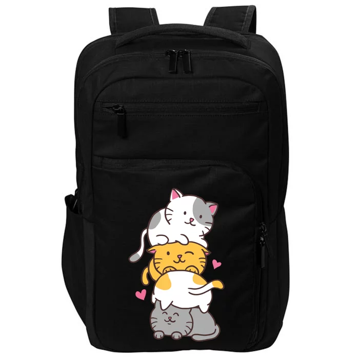 Cat Cats Cute Kitty Pile Anime Kawaii Neko Impact Tech Backpack