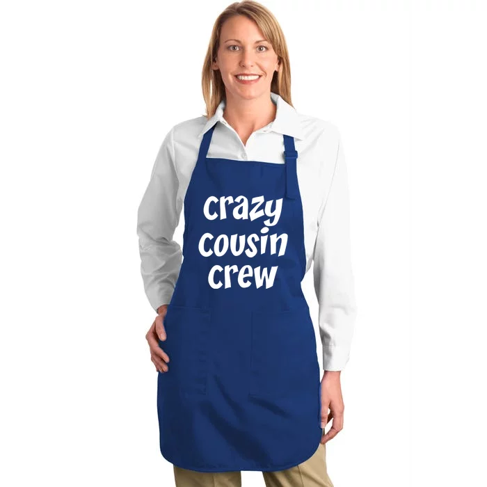 Crazy Cousin Crew Cute Gift Full-Length Apron With Pocket