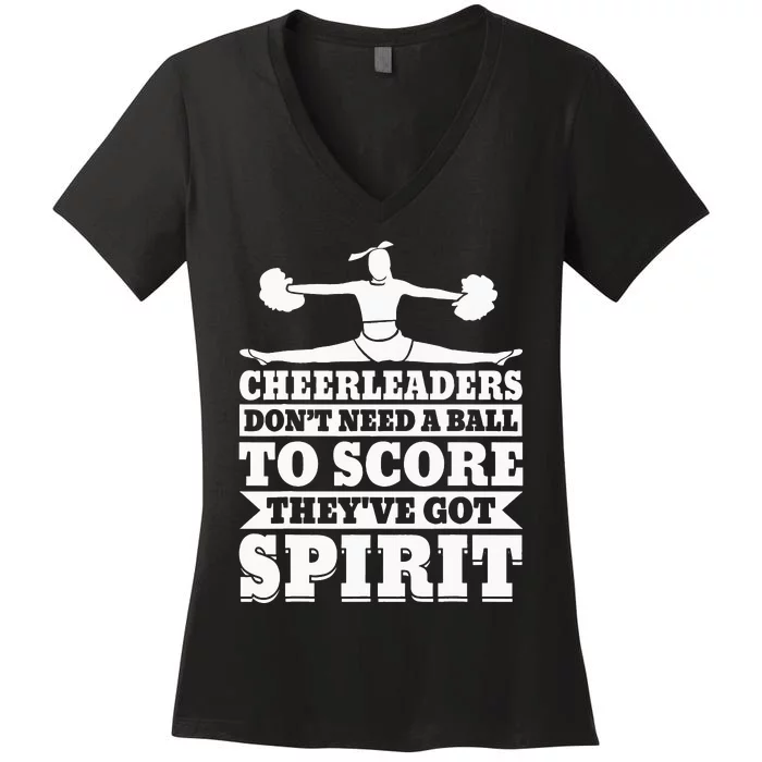 Cheerleading Cheerleader Cheer Women's V-Neck T-Shirt