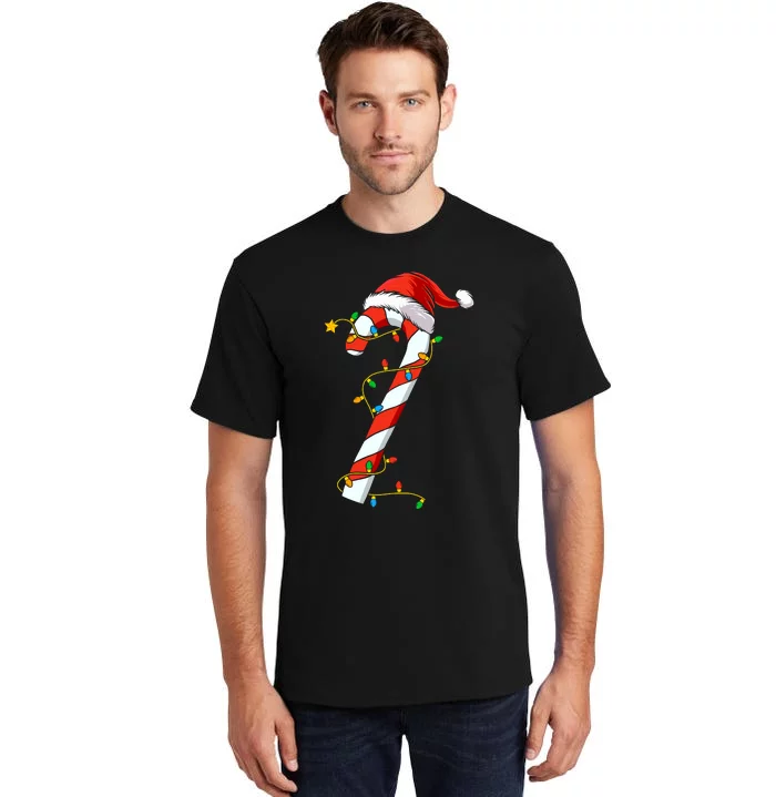 Christmas Candy Cane Santa Xmas Tall T-Shirt