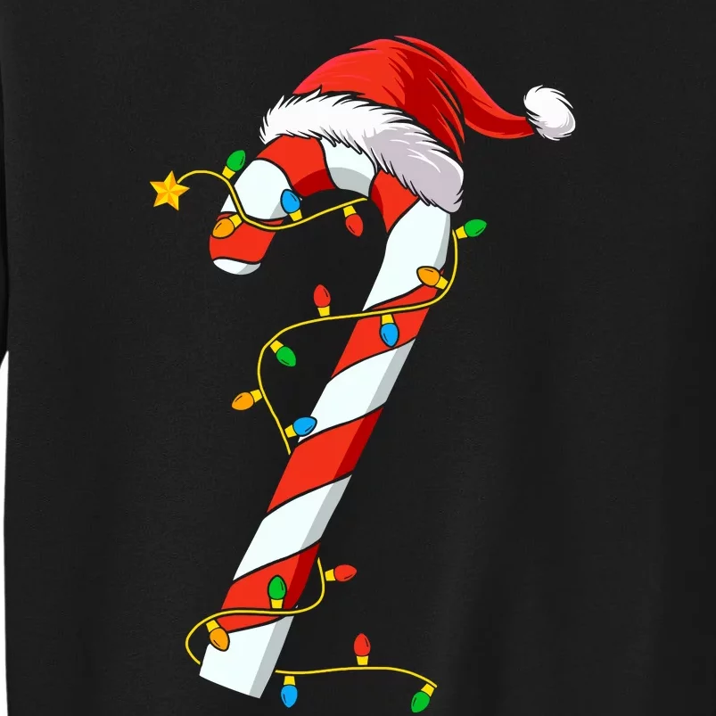 Christmas Candy Cane Santa Xmas Tall Sweatshirt