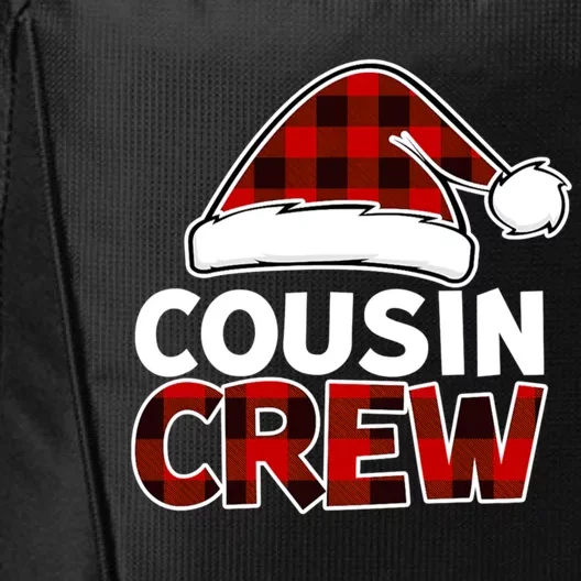 Christmas Cousin Crew Buffalo Red Plaid Pajamas Family Xmas Gift City Backpack