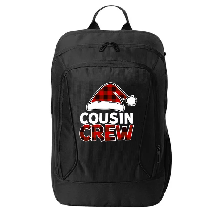 Christmas Cousin Crew Buffalo Red Plaid Pajamas Family Xmas Gift City Backpack