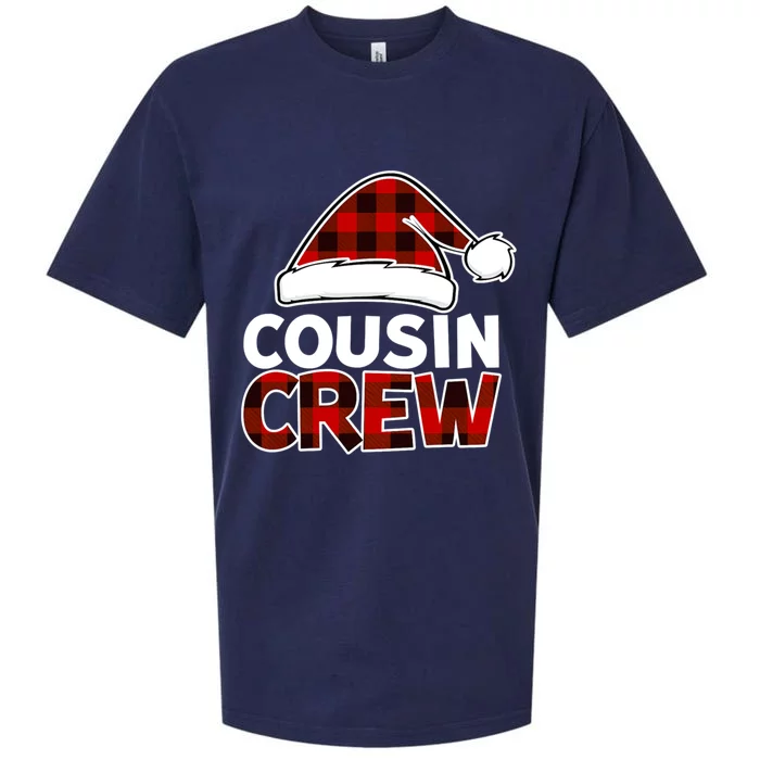 Christmas Cousin Crew Buffalo Red Plaid Pajamas Family Xmas Gift Sueded Cloud Jersey T-Shirt