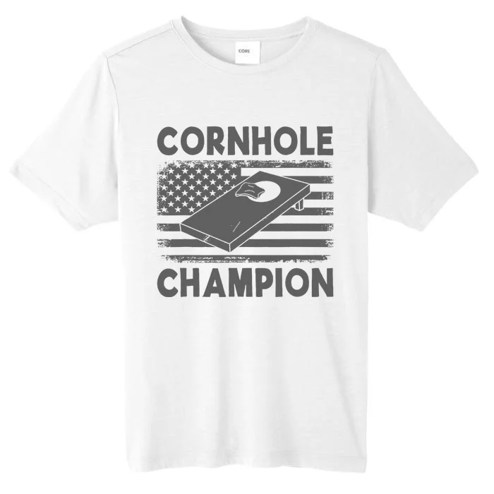 Cornhole Champion Cornhole Team Bean Bag Funny Cornhole ChromaSoft Performance T-Shirt