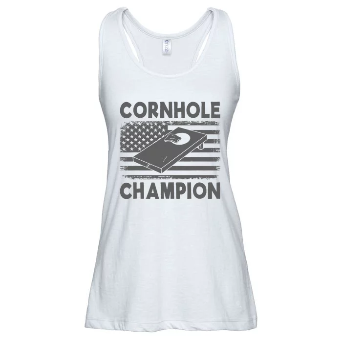 Cornhole Champion Cornhole Team Bean Bag Funny Cornhole Ladies Essential Flowy Tank