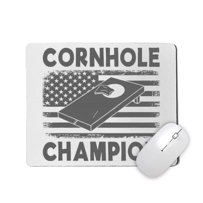 Cornhole Champion Cornhole Team Bean Bag Funny Cornhole Mousepad