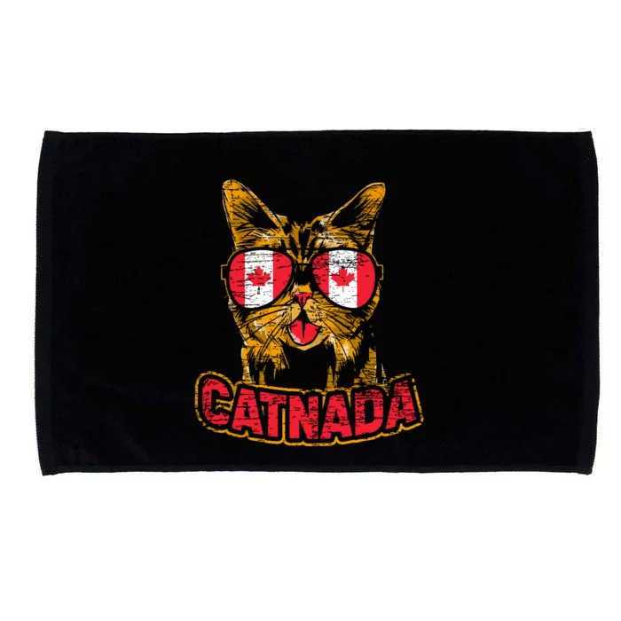 Catnada Canadian Cat Animal Canada Day Canada Microfiber Hand Towel