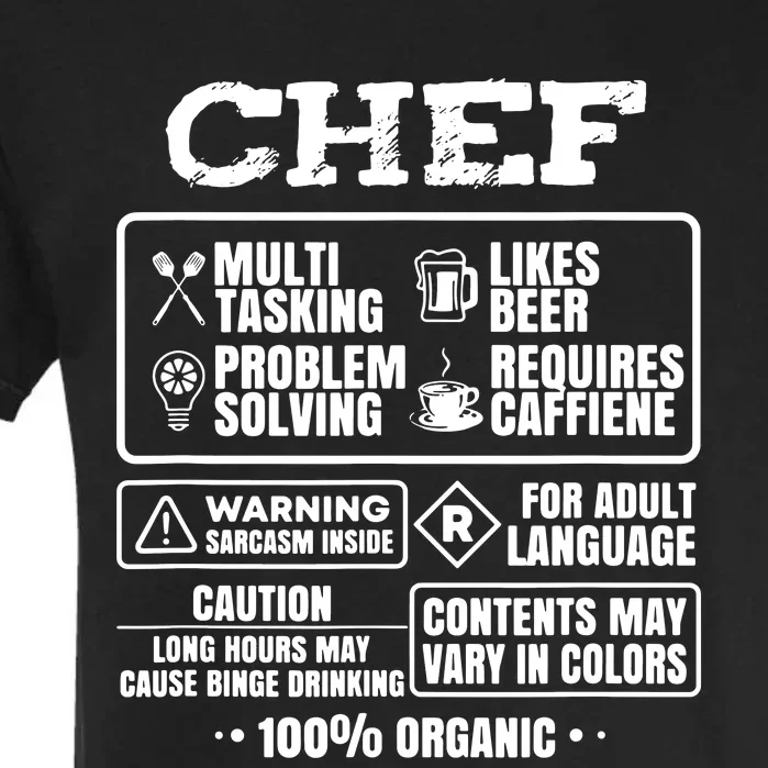 Chef Cooking Garment-Dyed Heavyweight T-Shirt