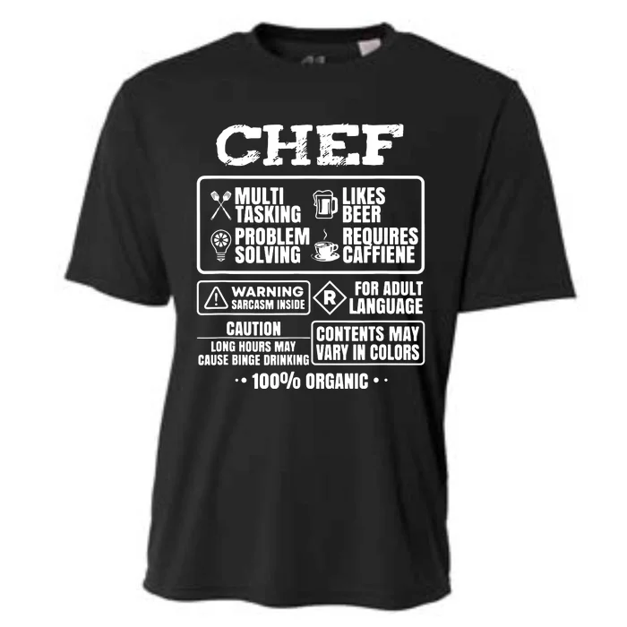 Chef Cooking Cooling Performance Crew T-Shirt