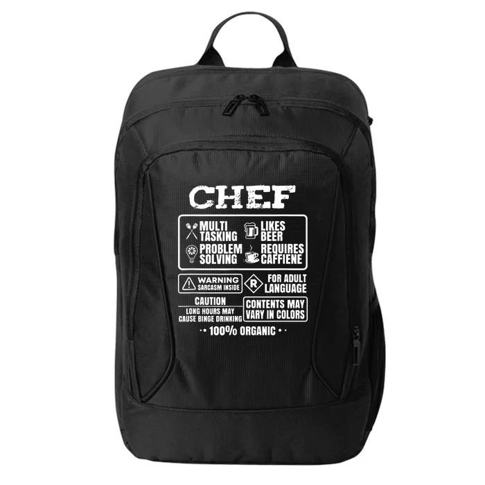 Chef Cooking City Backpack