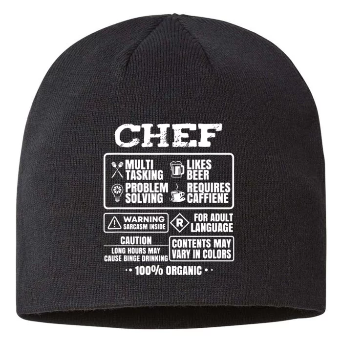 Chef Cooking 8 1/2in Sustainable Knit Beanie