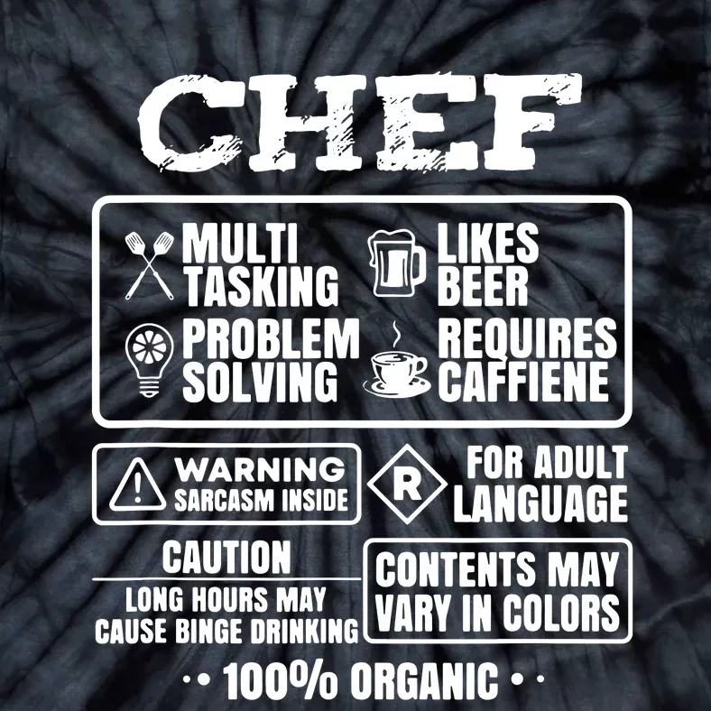 Chef Cooking Tie-Dye T-Shirt