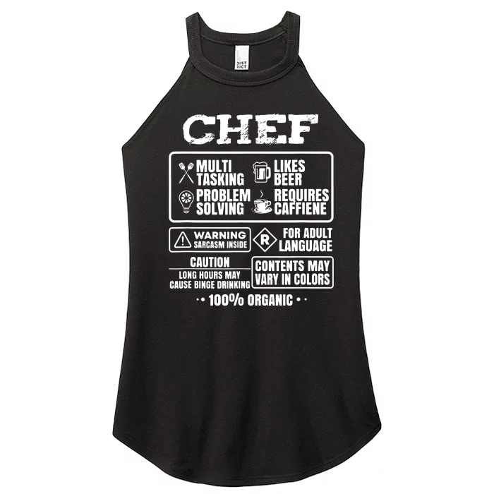 Chef Cooking Women’s Perfect Tri Rocker Tank