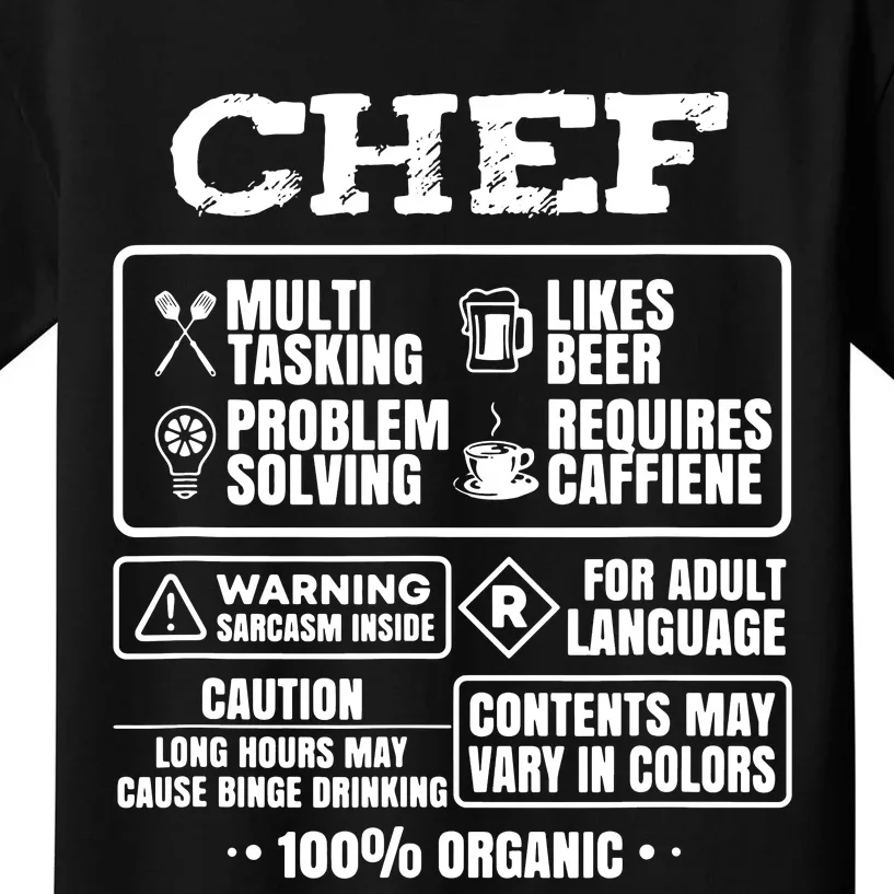 Chef Cooking Kids T-Shirt