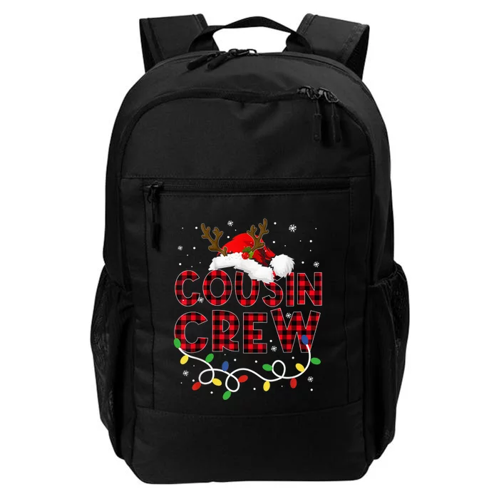 Christmas Cousin Crew Buffalo Red Plaid Pajamas Family Xmas Daily Commute Backpack