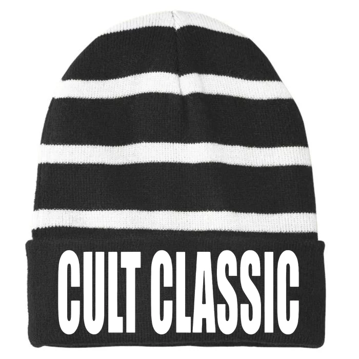 Cult Classic Striped Beanie with Solid Band