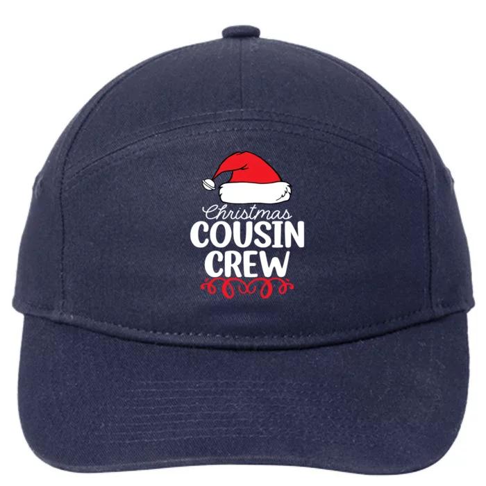 Christmas Cousin Crew Family Xmas Gift 7-Panel Snapback Hat