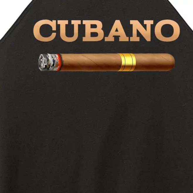 Cuban Cigar Cubano Smoker Cohiba Havana Tobacco Women’s Perfect Tri Rocker Tank