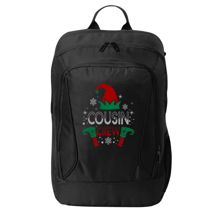 Christmas Cousin Crew Funny Elf Matching Family Xmas Gift City Backpack