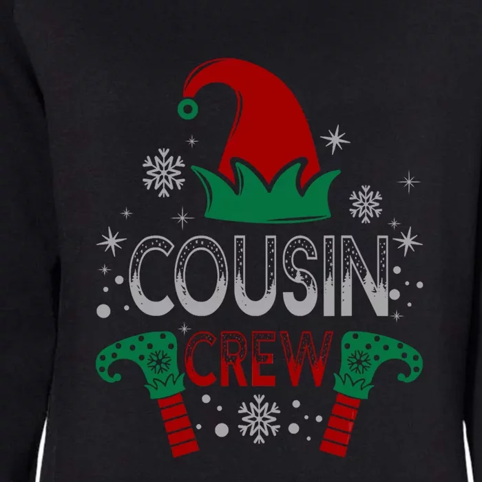 Christmas Cousin Crew Funny Elf Matching Family Xmas Gift Womens California Wash Sweatshirt