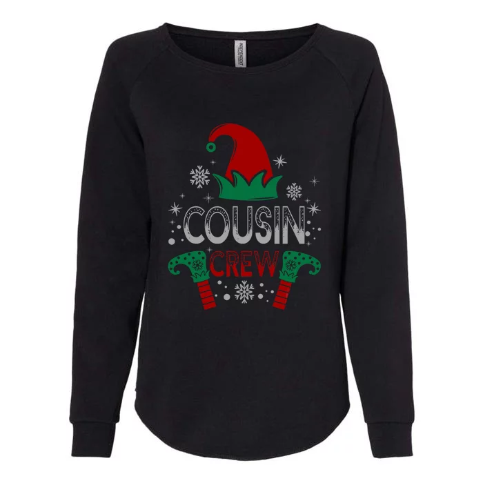 Christmas Cousin Crew Funny Elf Matching Family Xmas Gift Womens California Wash Sweatshirt