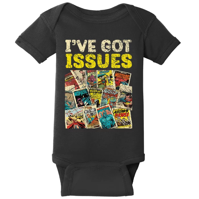 Comic Collector Comic Reader Reading Comic Books Baby Bodysuit