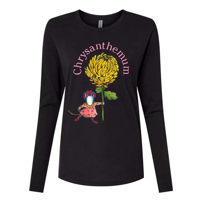 Chrysanthemum Costume Womens Cotton Relaxed Long Sleeve T-Shirt