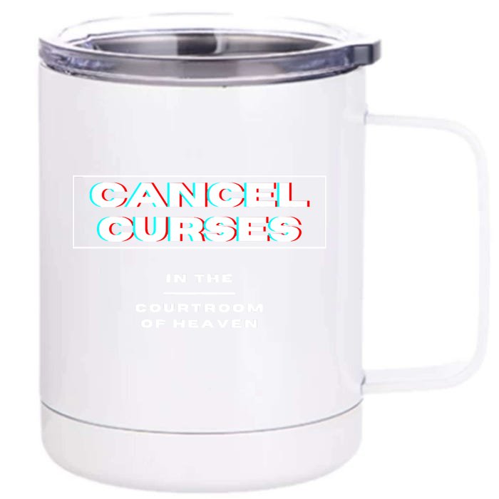 CANCEL CURSES Front & Back 12oz Stainless Steel Tumbler Cup