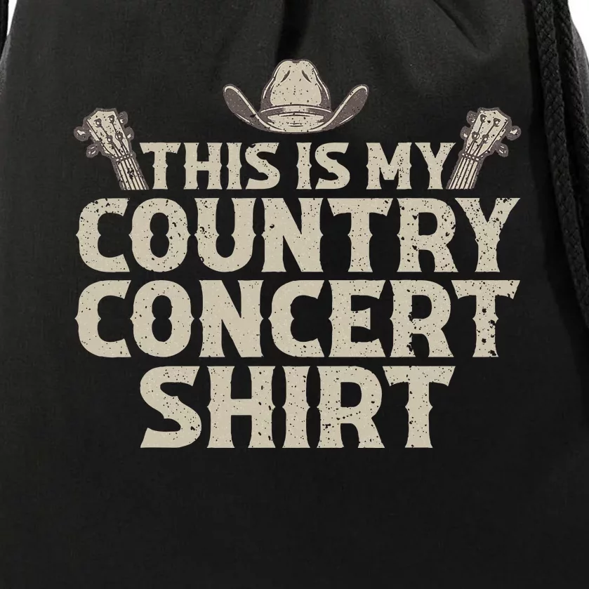 Cool Country Concert For Women Country Music Lover Drawstring Bag