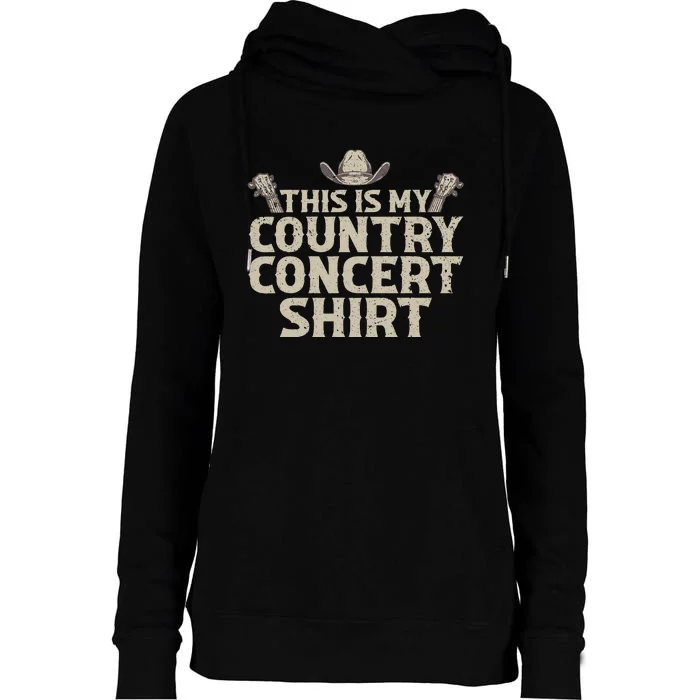 Cool Country Concert For Women Country Music Lover Womens Funnel Neck Pullover Hood