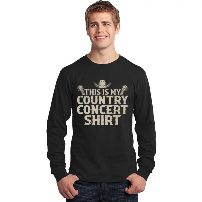 Cool Country Concert For Women Country Music Lover Tall Long Sleeve T-Shirt