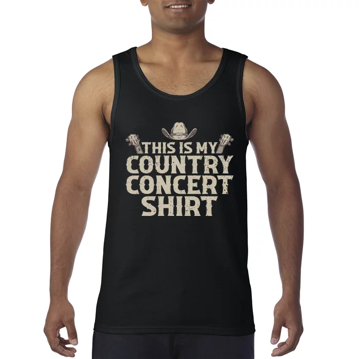 Cool Country Concert For Women Country Music Lover Tank Top