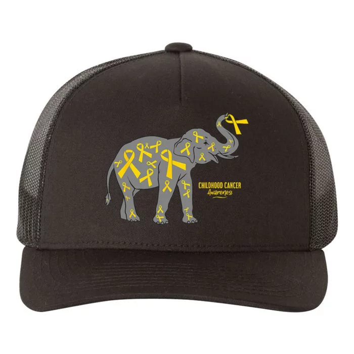 Cure Childhood Cancer Yupoong Adult 5-Panel Trucker Hat