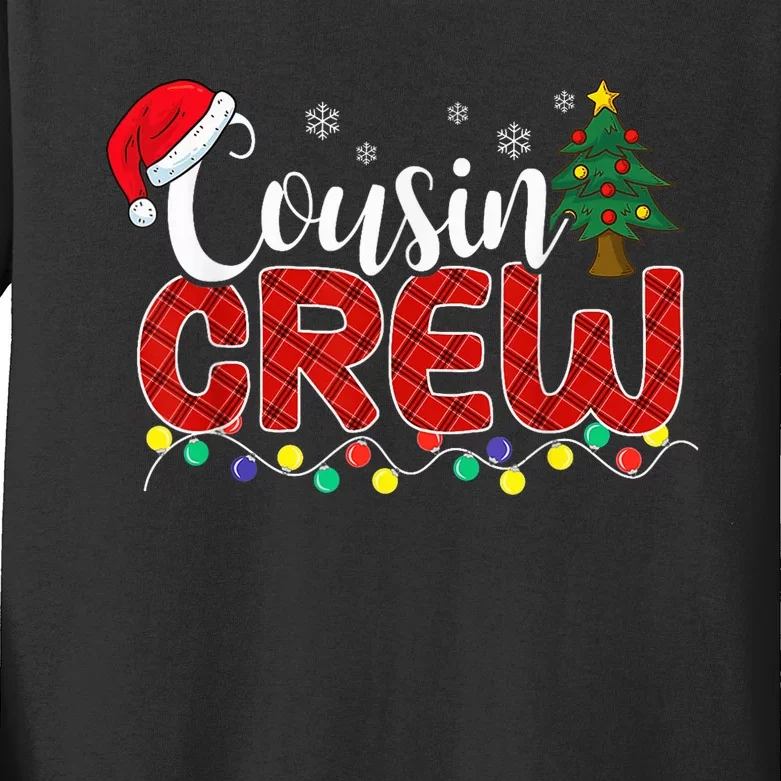 Cousin Crew Christmas Family Reunion Making Memories Xmas Kids Long Sleeve Shirt